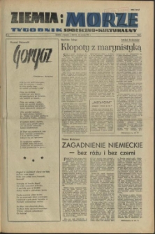 Ziemia i Morze : tygodnik społeczno-kulturalny.R.1, 1956 nr 6