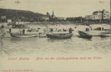 Seebad Misdroy, Blick von der Landungsbrücke nach der Kirche