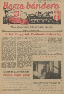 Nasza Bandera : pismo Pracowników Polskiej Żeglugi Morskiej. R.2, 1954 nr 17 (22)