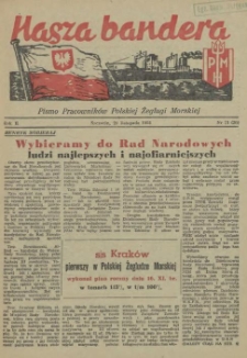 Nasza Bandera : pismo Pracowników Polskiej Żeglugi Morskiej. R.2, 1954 nr 21 (26)