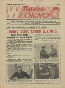 Nasze Wł&oacute;kno : pismo pracownik&oacute;w Szczecińskich Zakład&oacute;w Wł&oacute;kien Sztucznych. R.2, 1956 nr 1