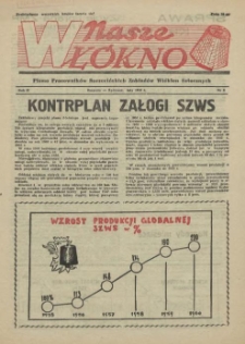 Nasze Włókno : pismo pracowników Szczecińskich Zakładów Włókien Sztucznych. R.2, 1956 nr 2