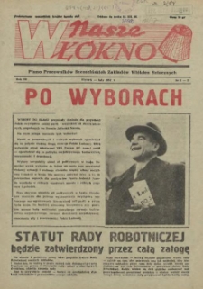 Nasze Wł&oacute;kno : pismo pracownik&oacute;w Szczecińskich Zakład&oacute;w Wł&oacute;kien Sztucznych. R.3, 1957 nr 1-2