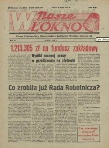 Nasze Wł&oacute;kno : pismo pracownik&oacute;w Szczecińskich Zakład&oacute;w Wł&oacute;kien Sztucznych. R.3, 1957 nr 3
