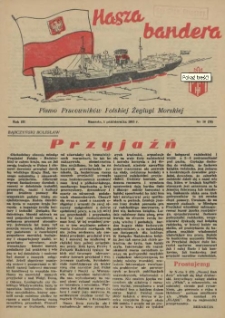 Nasza Bandera : pismo Pracowników Polskiej Żeglugi Morskiej. R.3, 1955 nr 10 (38)