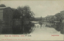 Gruss aus Greifenberg in Pommern, Jungfernbr&uuml;cke