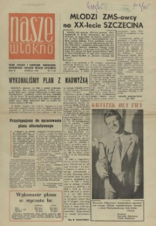 Nasze Wł&oacute;kno : pismo pracownik&oacute;w Szczecińskich Zakład&oacute;w Wł&oacute;kien Sztucznych. R.2, 1965 nr 3