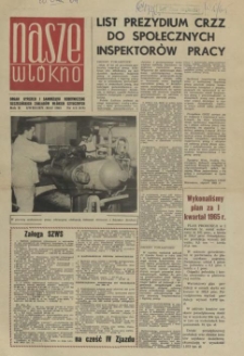 Nasze Wł&oacute;kno : pismo pracownik&oacute;w Szczecińskich Zakład&oacute;w Wł&oacute;kien Sztucznych. R.2, 1965 nr 4/5