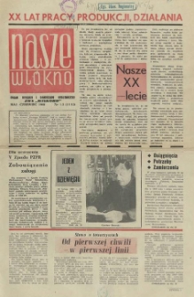 Nasze Wł&oacute;kno : pismo pracownik&oacute;w Szczecińskich Zakład&oacute;w Wł&oacute;kien Sztucznych. 1968 nr 1-2
