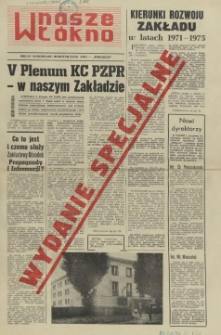 Nasze Wł&oacute;kno : pismo pracownik&oacute;w Szczecińskich Zakład&oacute;w Wł&oacute;kien Sztucznych. 1970 wyd.spec.