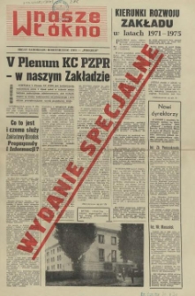 Nasze Włókno : pismo pracowników Szczecińskich Zakładów Włókien Sztucznych. 1970 wyd.spec.