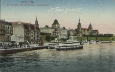 Stettin, Dampfschiffs-Bollwerk mit Hakenterrasse