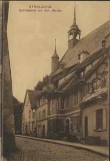 Stralsund, Schillstrasse mit Joh. Kirche