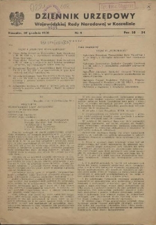 Dziennik Urzędowy Wojew&oacute;dzkiej Rady Narodowej w Koszalinie. 1950 nr 4