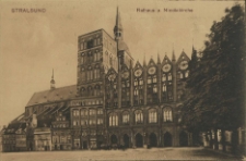 Stralsund, Rathaus u. Nicolaikirche