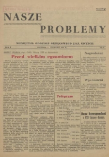 Nasze Problemy : miesięcznik Oddziału Okręgowego Z.S.S. Szczecin. R.1, 1955 nr 2