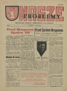Nasze Problemy : miesięcznik Oddziału Okręgowego Z.S.S. Szczecin. R.1, 1955 nr 3