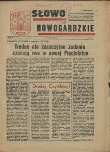 Słowo Nowogardzkie. R.2, 1956 nr 1
