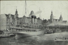 Stettin, Abfahrtstelle des Dampfers "Rügen"