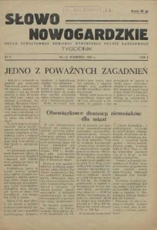 Słowo Nowogardzkie. R.1, 1952 nr 2