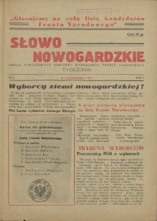 Słowo Nowogardzkie. R.1, 1952 nr 5