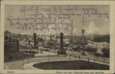 Stettin, Hafen von der Hakenterrasse aus gesehen