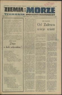 Ziemia i Morze : tygodnik społeczno-kulturalny. R.1, 1956 nr 14