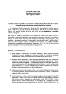 Uchwała Rady Miejskiej w Koszalinie nr XXX/331/2008