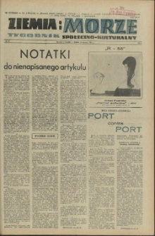 Ziemia i Morze : tygodnik społeczno-kulturalny. R.1, 1956 nr 15