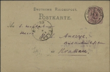 [Karta pocztowa J&oacute;zefa Ignacego Kraszewskiego do Władyslawa Ludwika Anczyca]