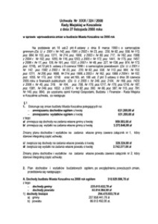 Uchwała Rady Miejskiej w Koszalinie nr XXIX/324/2008