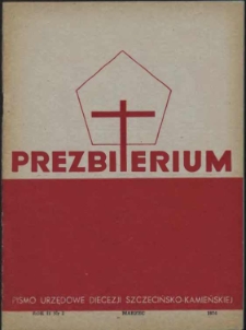 Prezbiterium. 1974 nr 3