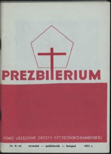 Prezbiterium. 1974 nr 9-11
