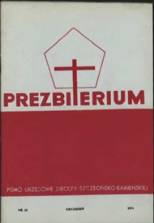 Prezbiterium. 1974 nr 12