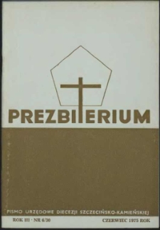 Prezbiterium. 1975 nr 6