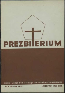 Prezbiterium. 1975 nr 11