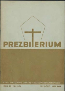Prezbiterium. 1975 nr 12