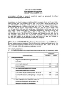Uchwała Rady Miejskiej w Koszalinie nr XXIX/315/2008