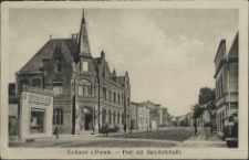 Gollnow in Pommern, Post mit Bahnhofstraße