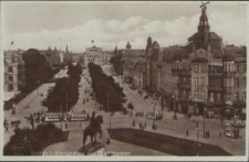 Stettin, Königsplatz mit Stadttheater