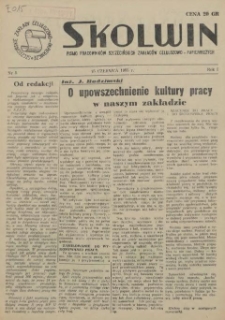 Skolwin : pismo pracowników Szczecińskich Zakładów Celulozowo-Papierniczych. R.1, 1955 nr 5