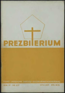 Prezbiterium. 1976 nr 1