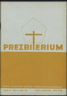 Prezbiterium. 1976 nr 5-6