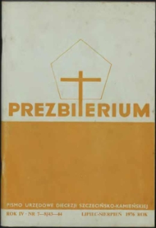 Prezbiterium. 1976 nr 7-8
