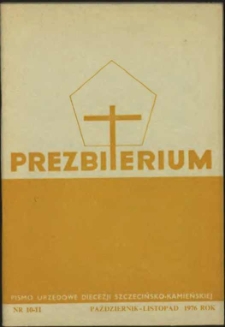 Prezbiterium. 1976 nr 10-11