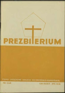 Prezbiterium. 1976 nr 12