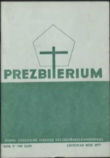 Prezbiterium. 1977 nr 11