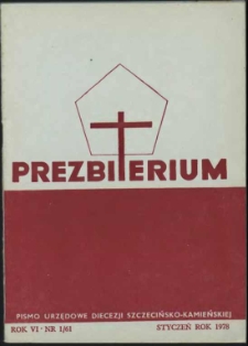 Prezbiterium. 1978 nr 1