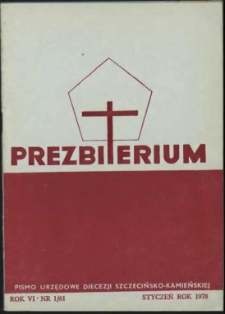 Prezbiterium. 1978 nr 1
