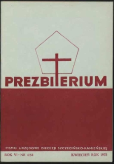 Prezbiterium. 1978 nr 4